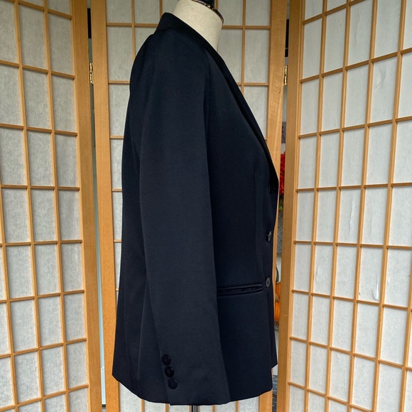 Classiques Entier Black 100% Wool Blazer SZ MP Career Office - Picture 5 of 12
